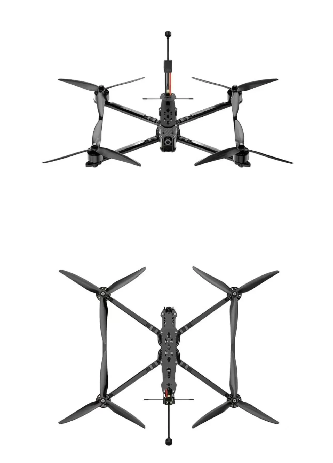 Drone FPV 13B de 13 pouces avec guidage IA et transmission par fibre optique
