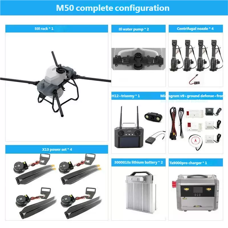 Drone de protection des cultures agricoles M50