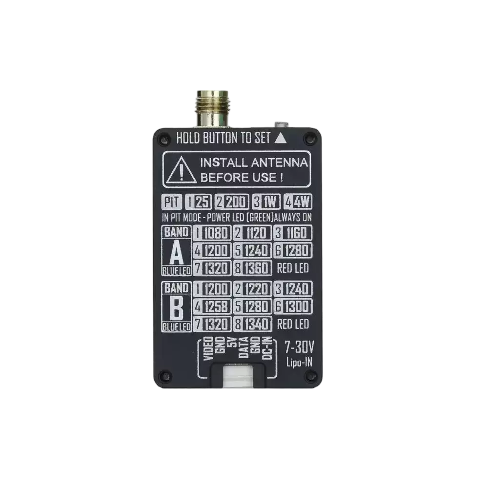 &Eacute;metteur vid&eacute;o FPV 1,3 GHz 4 W